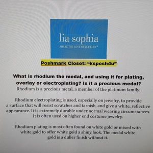 Description of Rhodium. Not for sale.